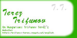 terez trifunov business card